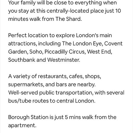 Apartament Aprt 10Mins Walk From The Shard! Londyn Zewnętrze zdjęcie